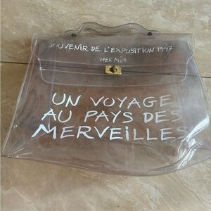 Hermes Transparent Clear Women's Bag Kelly